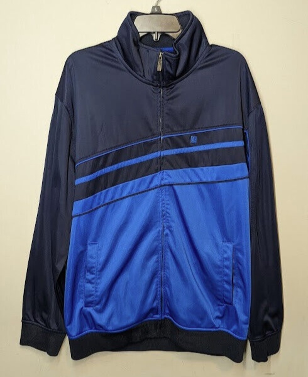 Ecko Untld Navy Blue/Royal Blue Track Jacket Size L